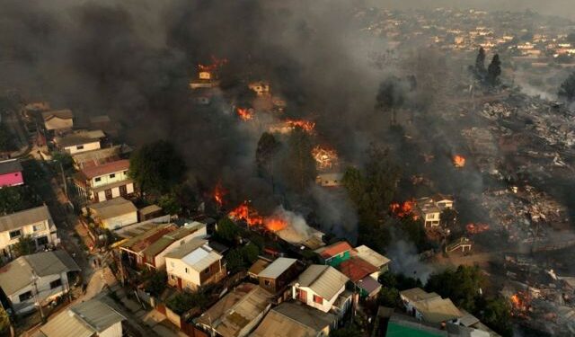 Incendios en Chile. Foto agenicias