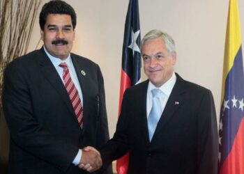 Nicolás Maduro y Sebastián Piñera. Foto @NicolasMaduro