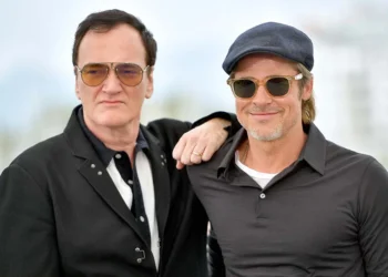 Quentin Tarantino y Brad Pitt. Foto de archivo.