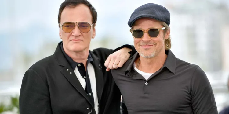 Quentin Tarantino y Brad Pitt. Foto de archivo.