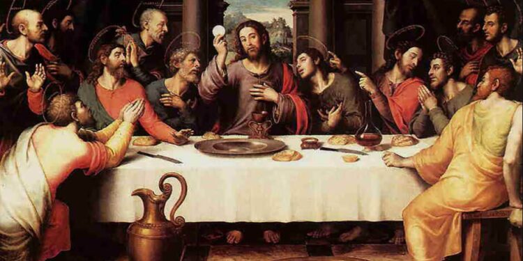 La Última Cena de Juan de Juanes (1562) Museo del Prado.