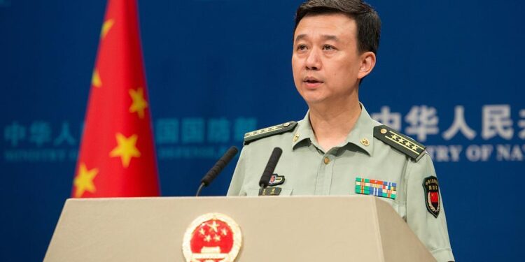 Wu Qian, portavoz del Ministerio de Defensa chino. Foto de archivo.