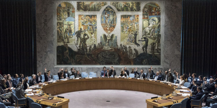 Security Council meeting
Maintenance of international peace and security
Vote