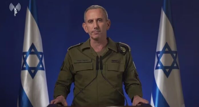El portavoz de las Fuerzas de Defensa de Israel, Daniel Hagari, brindó información sobre el ataque iraní.