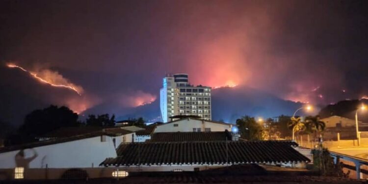 Incendios forestales Venezuela.