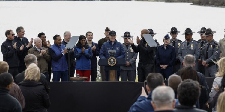 Joe Biden, presidente de EEUU en el puente de Baltimore / AFP