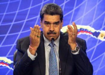 El presidente de Venezuela, Nicolás Maduro, habla durante un discurso en Caracas, Venezuela, en julio de 2023.
CARLOS BECERRA (GETTY IMAGES)