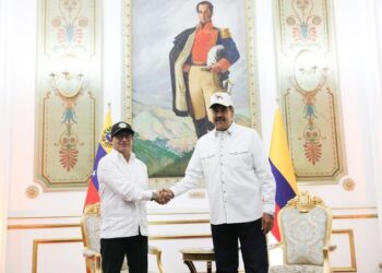 Gustavo Petro y Nicolás Maduro. Foto @PresidencialVen