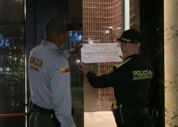 Suspenden temporalmente la actividad de un hotel en el Poblado, en Medellín. Foto Policía