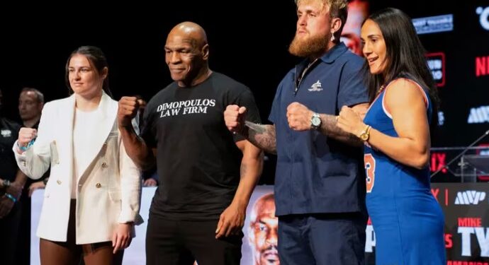 El viernes 7 de junio se confirmará la nueva fecha de la pelea entre Mike Tyson y Jake Paul (REUTERSDavid 'Dee' Delgado).