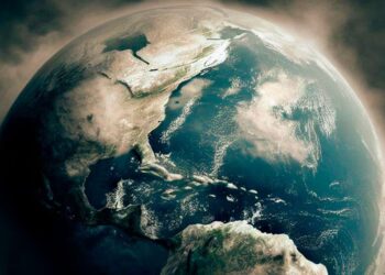 El planeta tierra podría partirse en dos según el estudio. | Foto: Ilustración generada por IA Bing Image Creator