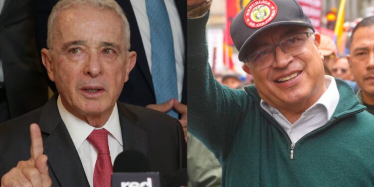 Álvaro Uribe y Gustavo Petro. | Foto: SEMANA, Presidencia