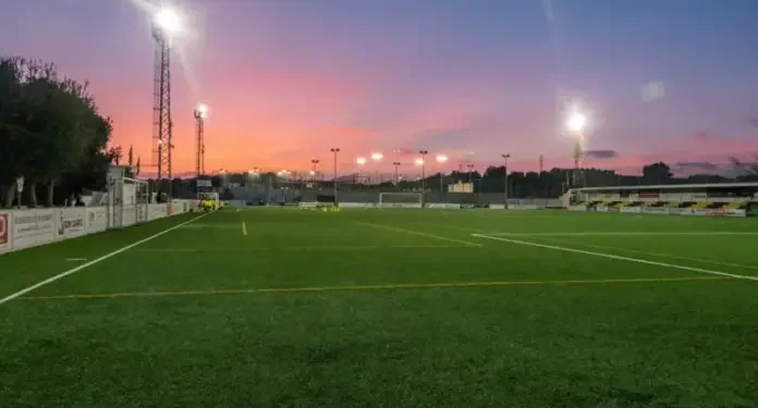 Vista de un campo de fútbol con césped artificial. EFE Archivo.