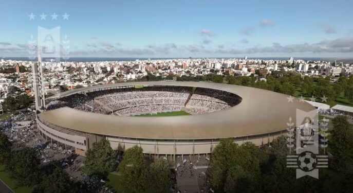 El proyecto de renovación del Estadio Centenario busca ampliar su capacidad hasta los 63.000 espectadores (AUF).