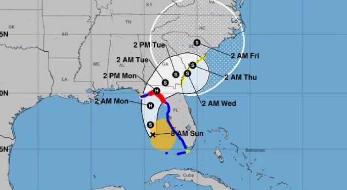 Se espera que la tormenta Debby se convierta en huracán antes de golpear la costa noroccidental de Florida