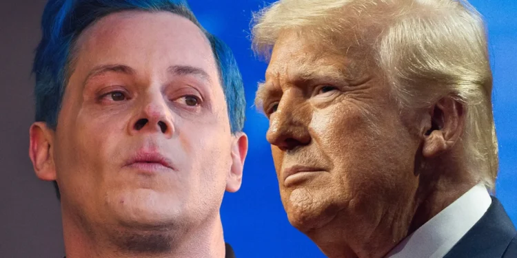 Jack White. Donald Trump. Foto collage.