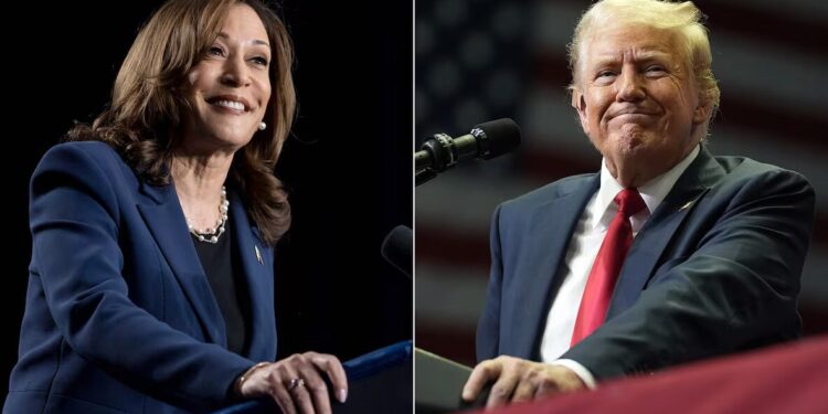 Kamala Harris y Donald Trump.