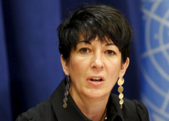 FILE - In this June 25, 2013, file photo, Ghislaine Maxwell, founder of the TerraMar Project, attends a news conference on the Issue of Oceans in Sustainable Development Goals, at United Nations headquarters. (United Nations Photo/Rick Bajornas via AP)