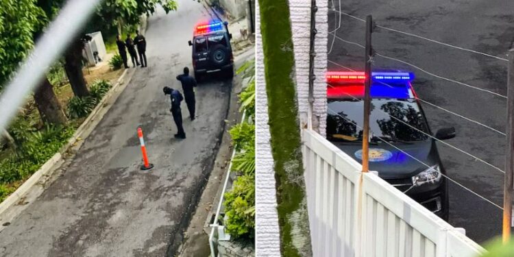 Agentes del régimen de Nicolás Maduro asedian la residencia oficial de la Embajada de Argentina en Caracas (Fotos: Magalli Meda)