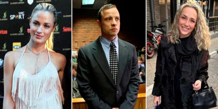 Reeva Steenkamp (ex novia), Oscar Pistorius y Rita Greyling (actual pareja)