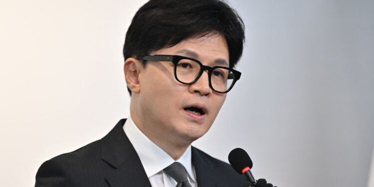 El líder del partido gobernante de Corea del Sur, Han Dong-hoon