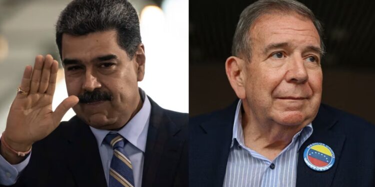 Nicolás Maduro, Edmundo González Urrutia. Foto collage.