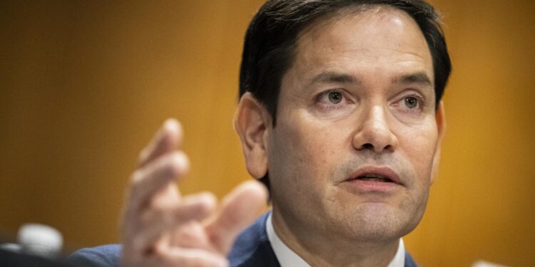 Washington (United States), 15/01/2025.- Republican Senator from Florida Marco Rubio, President-elect Donald Trump's nominee for Secretary of State, testifies during a Senate Foreign Relations Committee confirmation hearing, at the US Capitol in Washington, DC, USA, 15 January 2025. Senator Rubio is expected to be confirmed to Secretary of State on a bipartisan vote, and will likely be one of the first Cabinet nominees confirmed by Senate Republicans for the incoming Trump Administration. EFE/EPA/GRAEME SLOAN