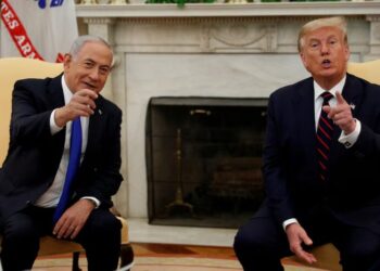 Trump y Netanyahu en la Casa Blanca en 2020 (REUTERS/Tom Brenner)