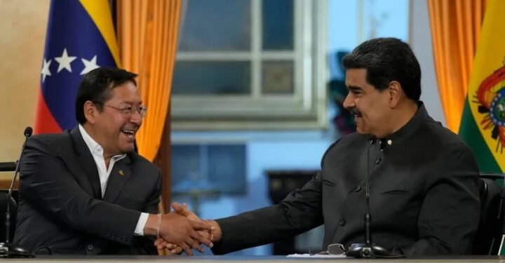 Luis Arce y Nicolás Maduro.